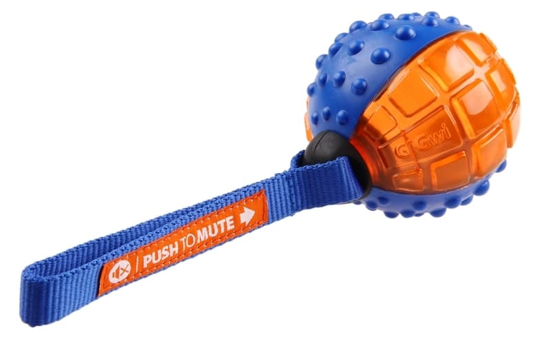GiGwi Regular Ball Push To Mute Blue/Orange