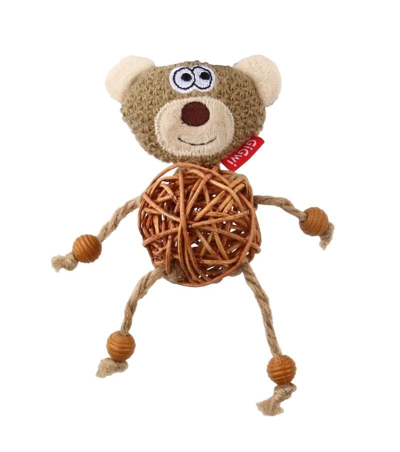 GiGwi Eco Bear Catch & Scratch + Catnip