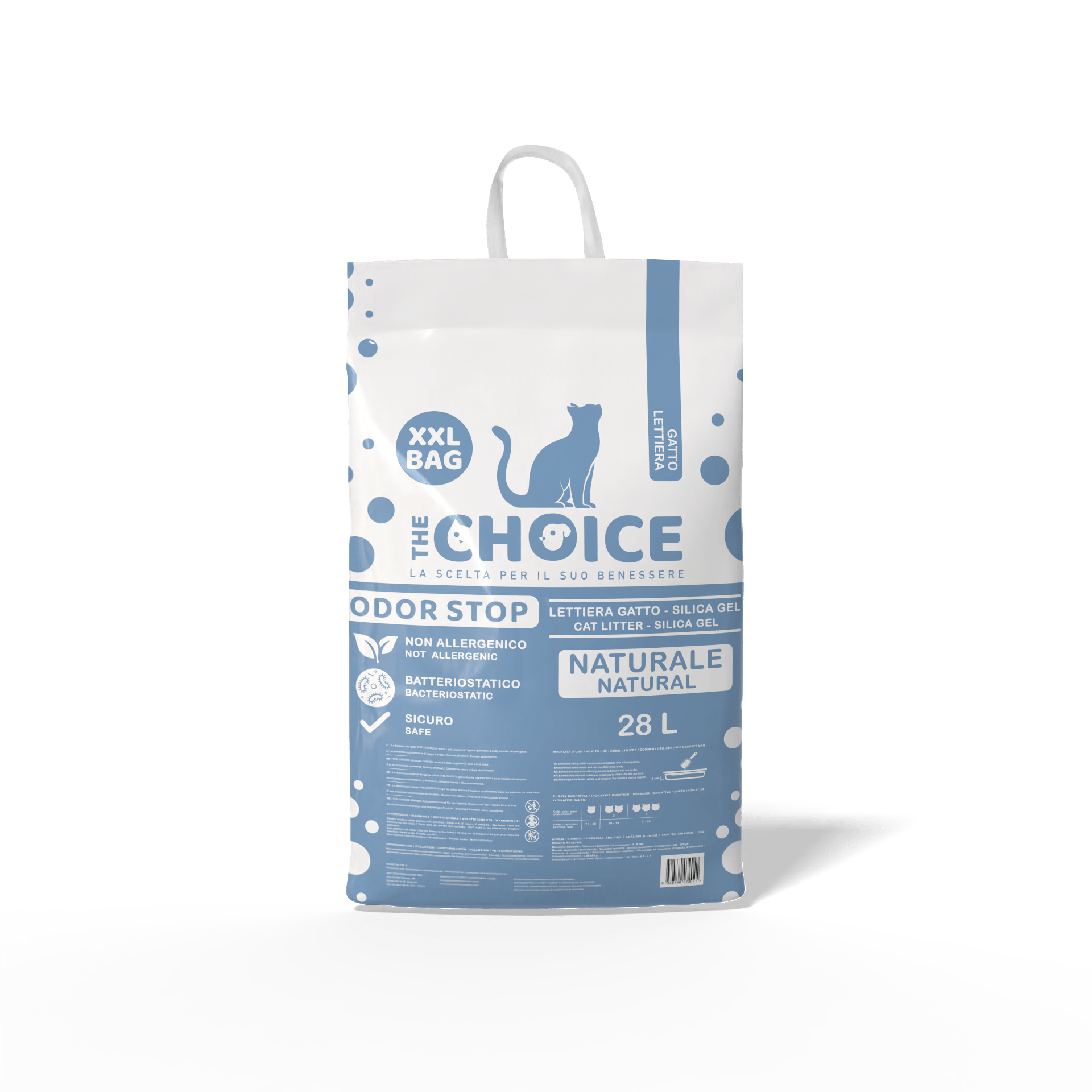 The Choice Lettiera in Silica – Gel 28 Litri Profumazione Neutra