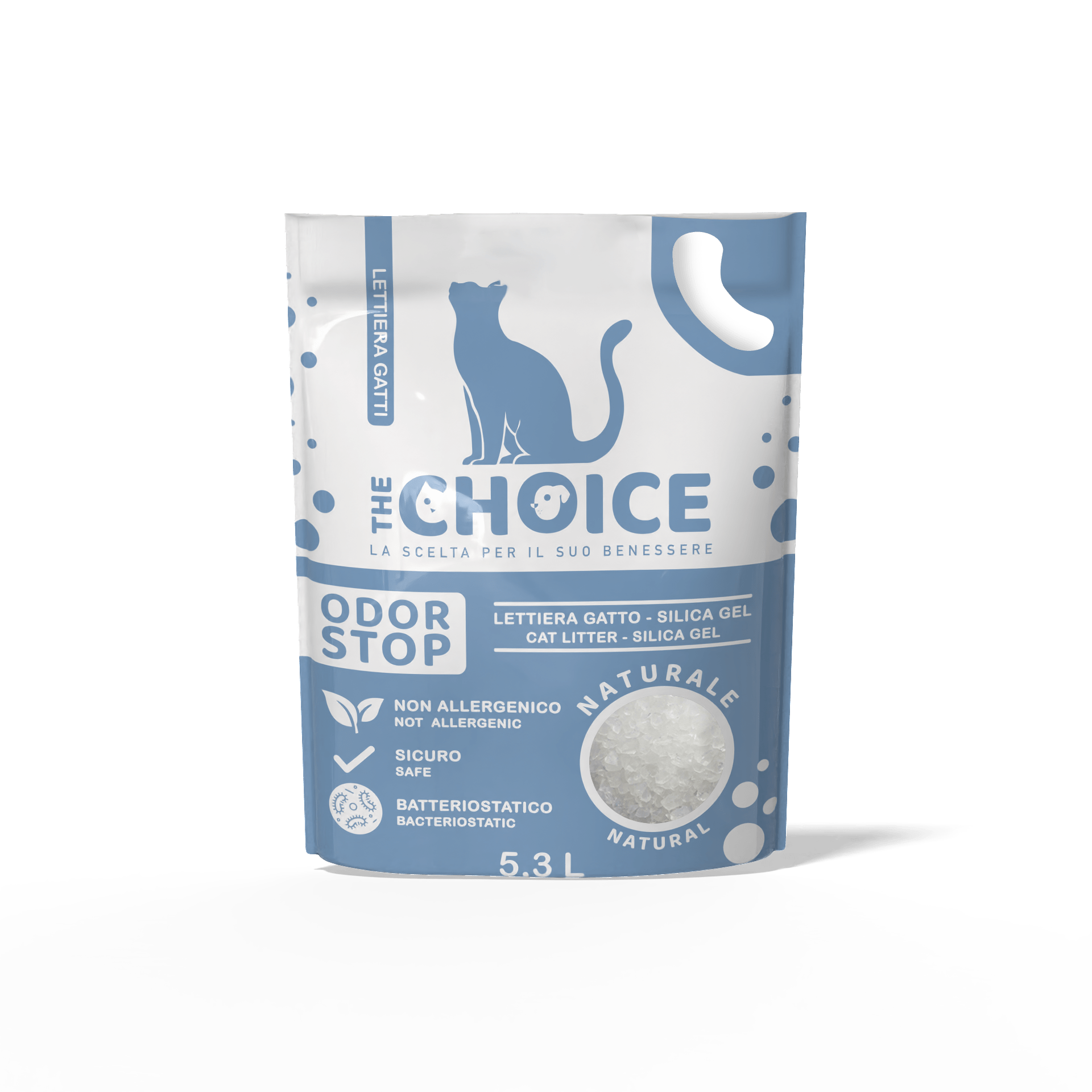 The Choice Lettiera in Silica – Gel 5,3 Litri Profumazione Neutra